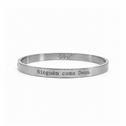 Bracelete Quem como Deus? Silver