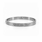 Bracelete Quem como Deus? Silver