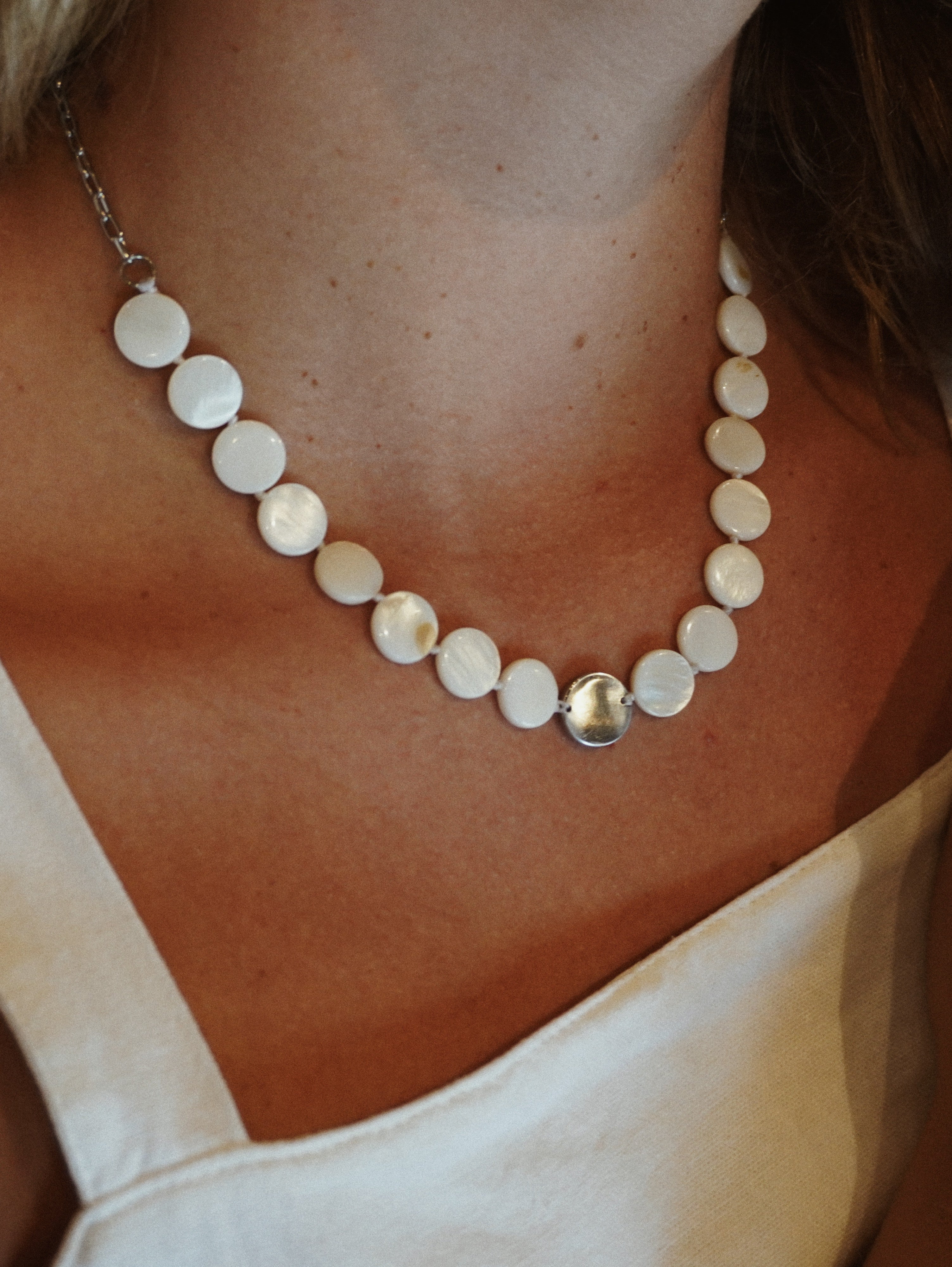 COLAR MONETA BIANCO